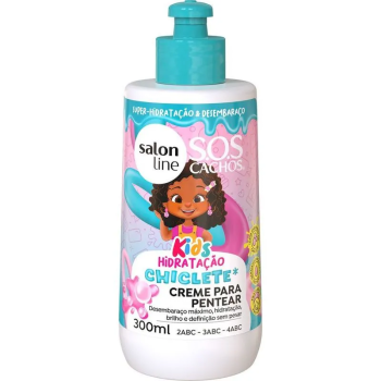 CREME PARA PENTEAR SALON LINE SOS CACHOS KIDS HIDRATAÇÃO 300ML