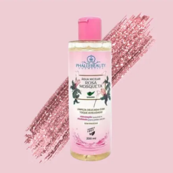 ÁGUA MICELAR PHALLEBEAUTY ROSA MOSQUETA 200ML