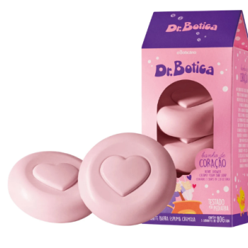 SABONETE OBOTICÁRIO DR. BOTICA BANHO DE CORAÇÃO C/ 3