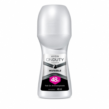 DESODORANTE ROLL-ON AVON ONDUTY WOMAN INVISIBLE 48ML