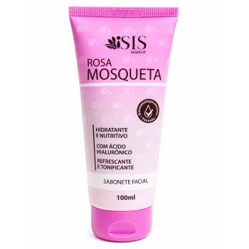 SABONETE LÍQUIDO FACIAL ISIS MAKEUP ROSA MOSQUETA 100ML