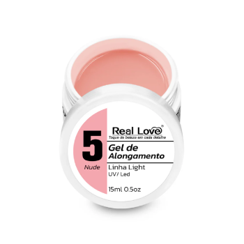 GEL REAL LOVE PARA ALONGAMENTO ALL SMILE 05 NUDE 15ML