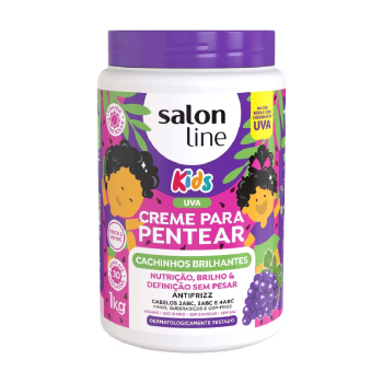CREME PARA PENTEAR SALON LINE CACHINHOS PODEROSOS KIDS UVA 1KG