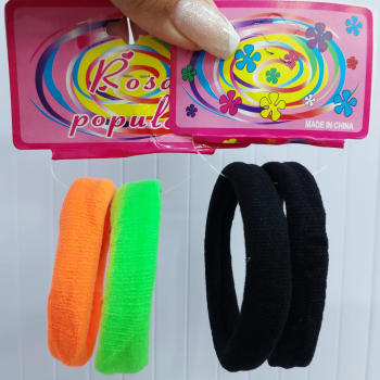 ELÁSTICO DE MEIA PARA CABELO GROSSA C/2