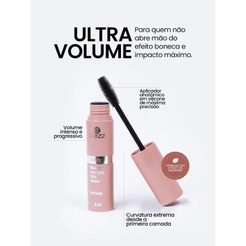 MÁSCARA DE CÍLIOS TREZZ TUBING ULTRA VOLUME
