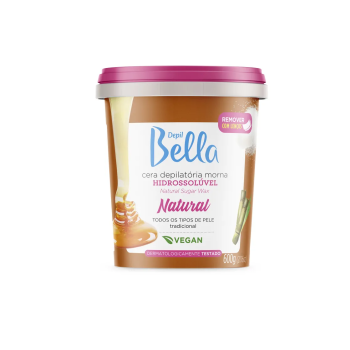 CERA DEPILATÓRIA CORPORAL DEPIL BELLA NATURAL 600G