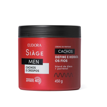 CREME PARA PENTEAR EUDORA SIAGE MEN CACHOS E CREPOS 500G