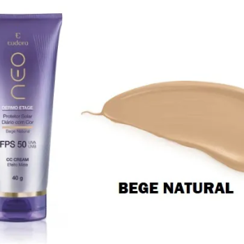 PROTETOR SOLAR FACIAL EUDORA BEGE NATURAL FPS50 40G