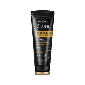 SHAMPOO EUDORA SIAGE REGENERAÇÃO PÓS QUÍMICA 250ML