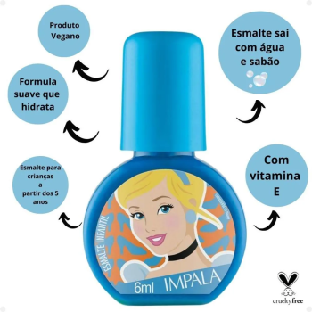 ESMALTE INFANTIL IMPALA PRINCESA GENTILEZA GERA MAGIA