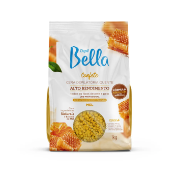 CERA DEPILATÓRIA QUENTE DEPIL BELLA MEL CONFETE 1KG