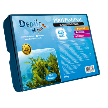 CERA DEPILATÓRIA CORPORAL DEPILE ALGAS MARINHAS 500G