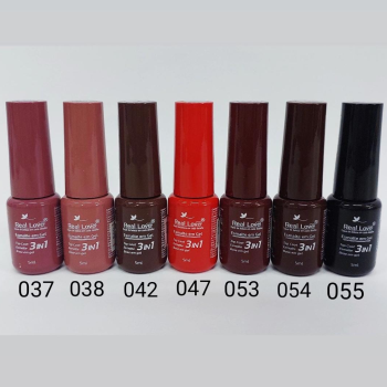 ESMALTE EM GEL REAL LOVE PARA CABINE 3 EM 1 5ML