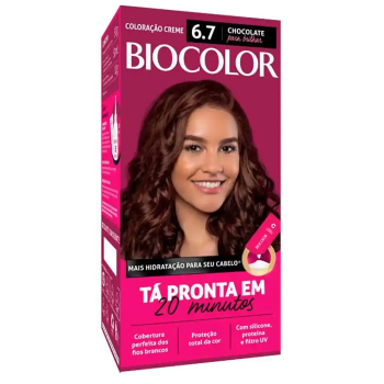 TINTA BIOCOLOR 6.7 MARROM NATURAL IRRESISTIVEL