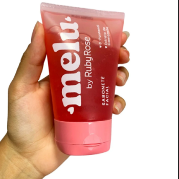 SABONETE LÍQUIDO FACIAL RUBY ROSE MELU MORANGO 100ML