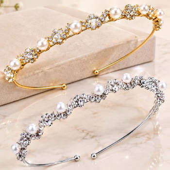 TIARA DE FERRO COM STRASS