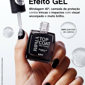 TOP COAT IMPALA PRO FINISH EFEITO GEL