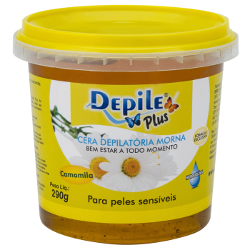 CERA DEPILATÓRIA CORPORAL DEPILE CAMOMILA 290G