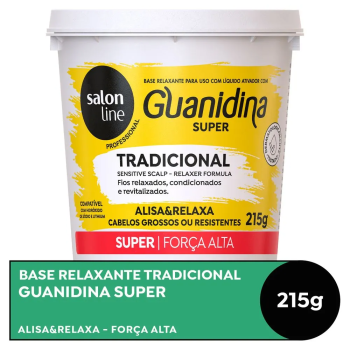 ALISANTE GUANIDINA SUPER CABELOS GROSSOS OU RESISTENTES 215G