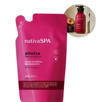HIDRATANTE CORPORAL OBOTICÁRIO NATIVA SPA AMEIXA 400ML REFIL