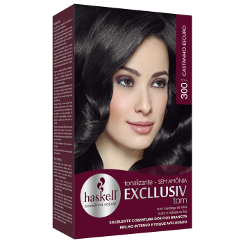 TONALIZANTE HASKELL EXCLLUSIV TOM 300 CASTANHO ESCURO