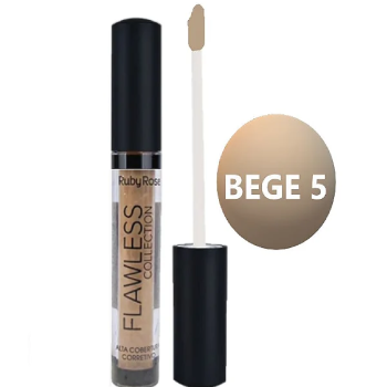 CORRETIVO RUBY ROSE LÍQUIDO FLAWLESS HB-8080 BEGE 5
