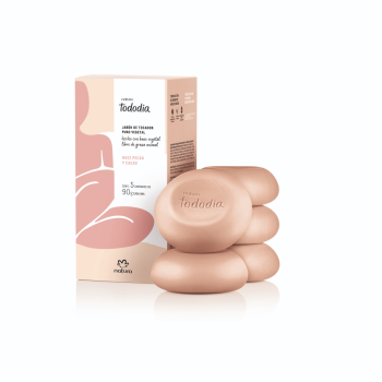 SABONETE EM BARRA NATURA TODODIA NOZ PECÃ E CACAU C/5