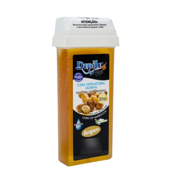 CERA DEPILATÓRIA CORPORAL DEPILE ROLL-ON ARGAN 140G