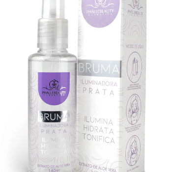BRUMA FIXADORA PHÁLLEBEAUTY ILUMINADORA PRATA 140ML