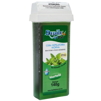 CERA DEPILATÓRIA CORPORAL DEPILE ROLL-ON EXTRA MENTA 140G