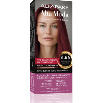 TINTA ALTA MODA 6.66 LOURO ESCURO VERMELHO INTENSO