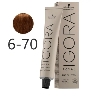 TINTA IGORA ROYAL 6.70 LOURO ESCURO COBRE NATURAL