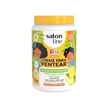 CREME PARA PENTEAR SALON LINE CACHINHOS PODEROSOS KIDS MELÃO 1KG