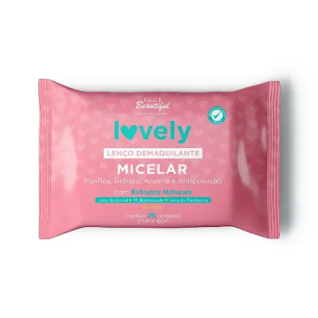 LENÇO DEMAQUILANTE LOVELY MICELAR C/25