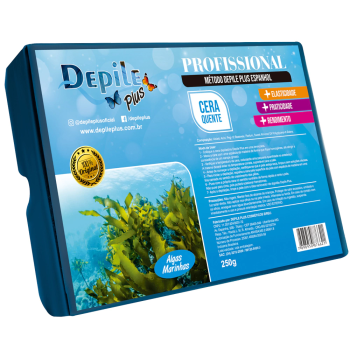 CERA DEPILATÓRIA CORPORAL DEPILE ALGAS MARINHAS 250G
