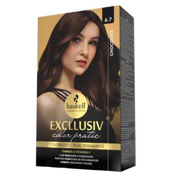 TINTA HASKELL EXCLLUSIV COLOR PRATIC 6.7 CHOCOLATE