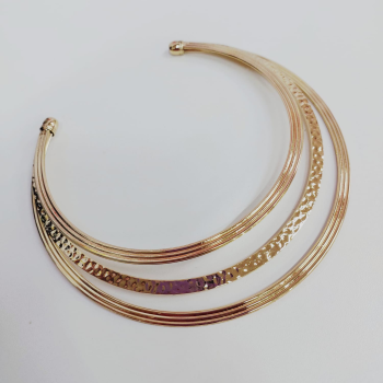 BIJU - CHOKER ARO TRIPLO RÍGIDA