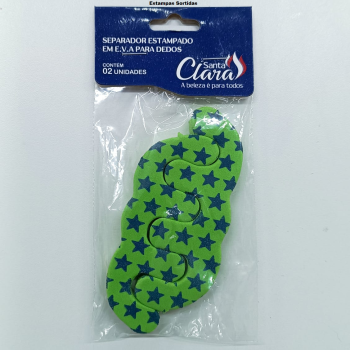 SEPARADOR DE DEDOS ESTAMPADO EM E.V.A SANTA CLARA