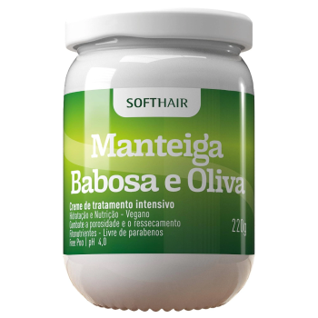 MANTEIGA SOFTHAIR BABOSA E OLIVA 220G