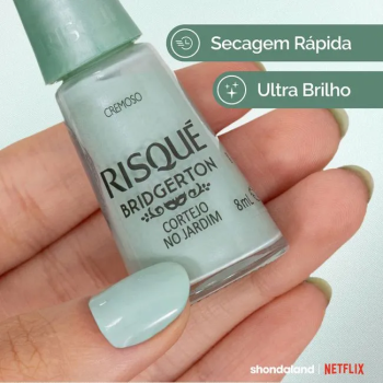ESMALTE RISQUÉ BRIDGERTON CORTEJO NO JARDIM