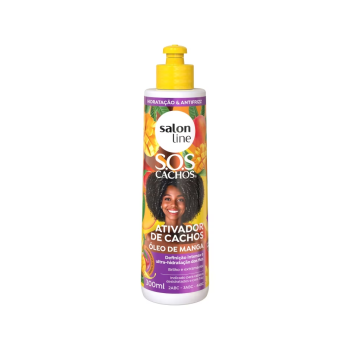 ATIVADOR DE CACHOS SALON LINE SOS CACHOS ÓLEO DE MANGA 300ML