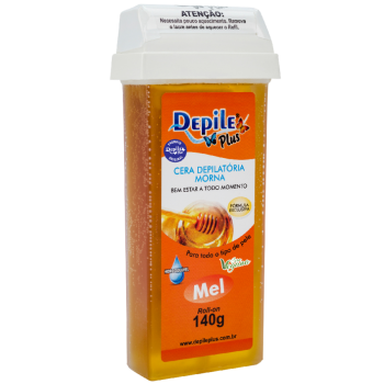 CERA DEPILATÓRIA CORPORAL DEPILE ROLL-ON MEL 140G