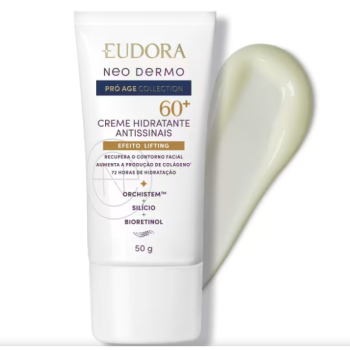 CREME HIDRATANTE FACIAL EUDORA NEO DERMO 60+ ANTISSINAIS 50G