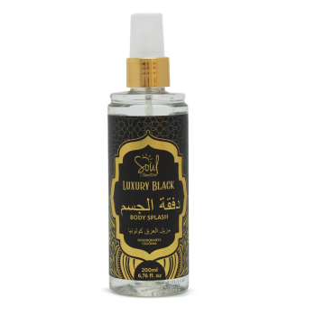 BODY SPLASH SOUL COSMETICOS ZAFRAN BLACK 200ML