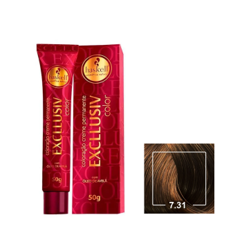 TINTA HASKELL EXCLLUSIV 7.31 LOURO MÉDIO BEGE