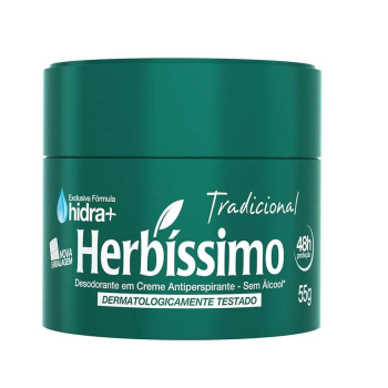 DESODORANTE EM CREME HERBÍSSIMO TRADICIONAL 55G