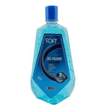 GEL PARA CABELO SOFT FIX 3 FORTE FIXAÇÃO 1KG
