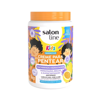 CREME PARA PENTEAR SALON LINE CACHINHOS HIDRATADOS KIDS MARACUJÁ 1KG