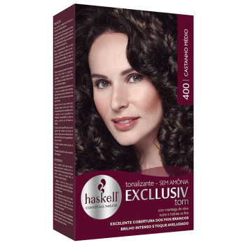 TONALIZANTE HASKELL EXCLLUSIV TOM 400 CASTANHO MÉDIO
