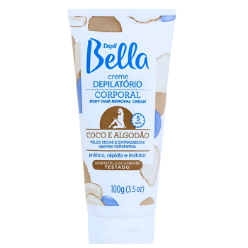 CREME DEPILATÓRIO CORPORAL DEPIL BELLA COCO E ALGODÃO 100G